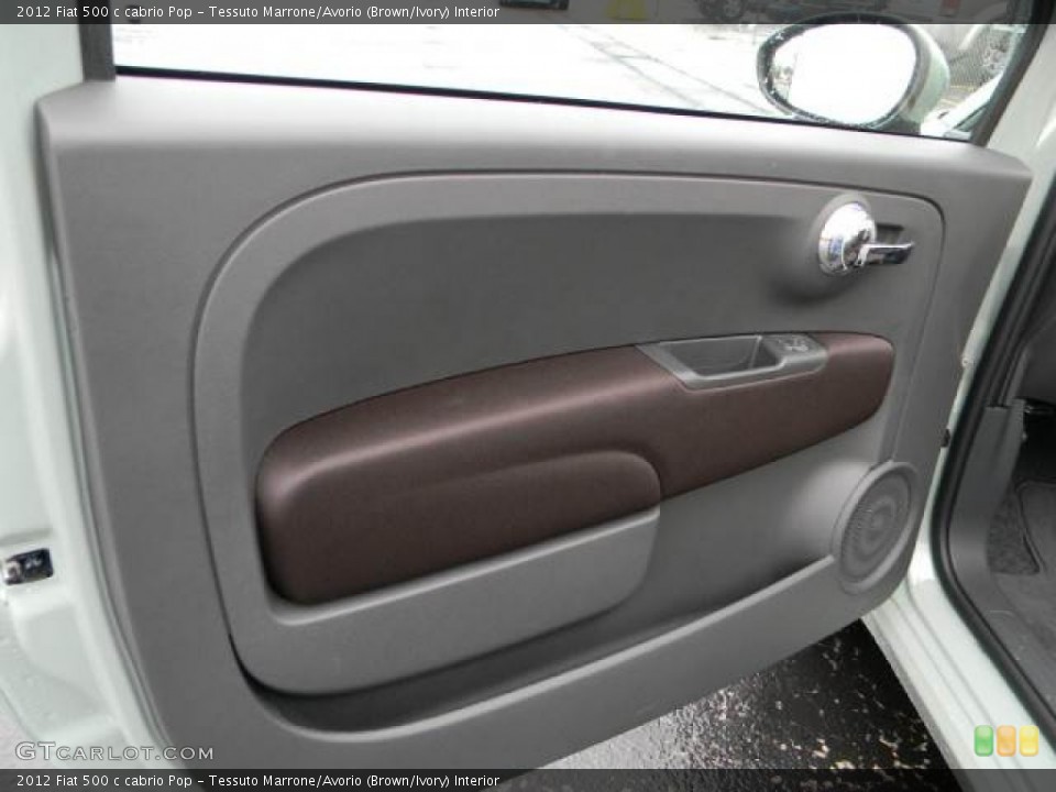 Tessuto Marrone/Avorio (Brown/Ivory) Interior Door Panel for the 2012 Fiat 500 c cabrio Pop #58115729