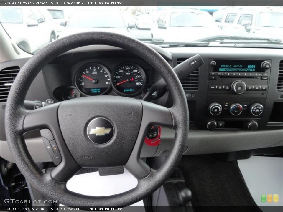 Dark Titanium Interior Steering Wheel for the 2009 Chevrolet Silverado 1500 LS Crew Cab #58117805