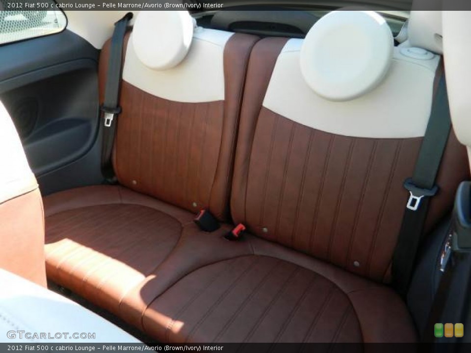 Pelle Marrone/Avorio (Brown/Ivory) Interior Photo for the 2012 Fiat 500 c cabrio Lounge #58118528