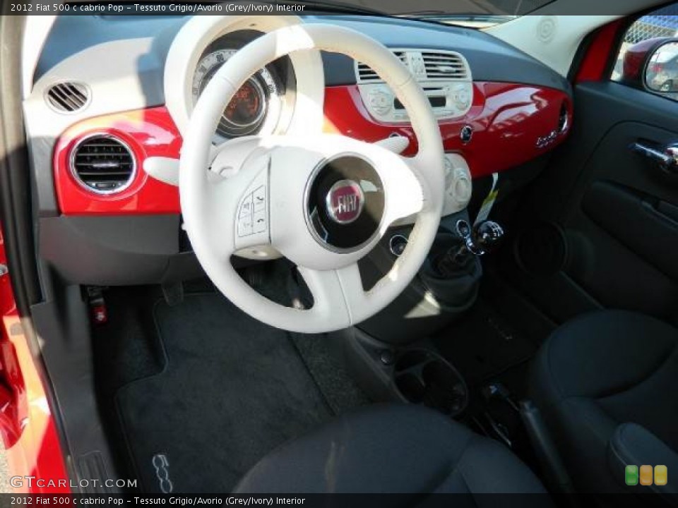 Tessuto Grigio/Avorio (Grey/Ivory) Interior Dashboard for the 2012 Fiat 500 c cabrio Pop #58118594