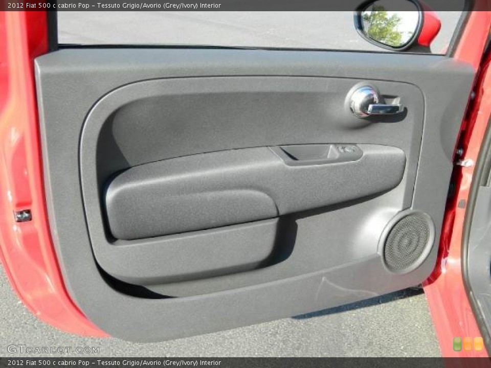 Tessuto Grigio/Avorio (Grey/Ivory) Interior Door Panel for the 2012 Fiat 500 c cabrio Pop #58118603