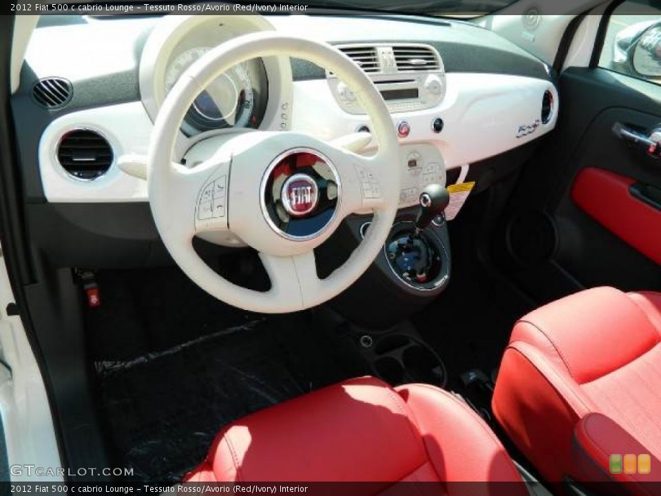 Tessuto Rosso/Avorio (Red/Ivory) Interior Dashboard for the 2012 Fiat 500 c cabrio Lounge #58120748