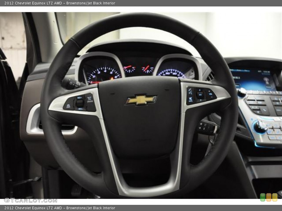 Brownstone/Jet Black Interior Steering Wheel for the 2012 Chevrolet Equinox LTZ AWD #58122591
