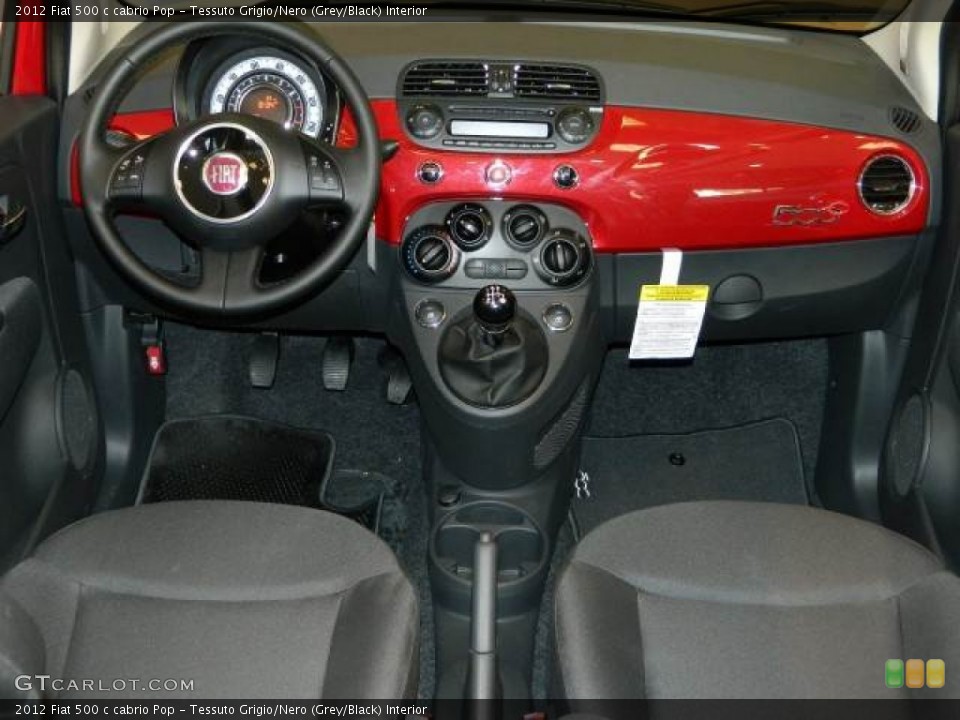 Tessuto Grigio/Nero (Grey/Black) Interior Dashboard for the 2012 Fiat 500 c cabrio Pop #58123127