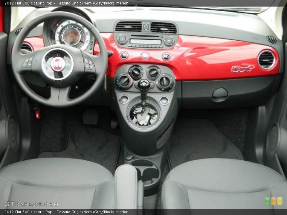 Tessuto Grigio/Nero (Grey/Black) Interior Dashboard for the 2012 Fiat 500 c cabrio Pop #58123189