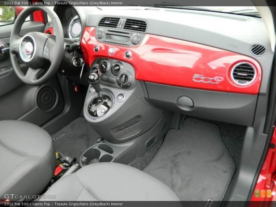 Tessuto Grigio/Nero (Grey/Black) Interior Dashboard for the 2012 Fiat 500 c cabrio Pop #58123199