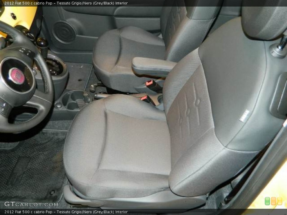 Tessuto Grigio/Nero (Grey/Black) Interior Photo for the 2012 Fiat 500 c cabrio Pop #58123505