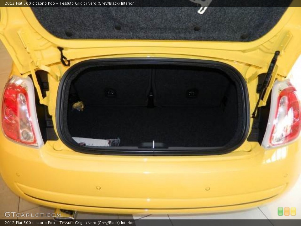 Tessuto Grigio/Nero (Grey/Black) Interior Trunk for the 2012 Fiat 500 c cabrio Pop #58123538