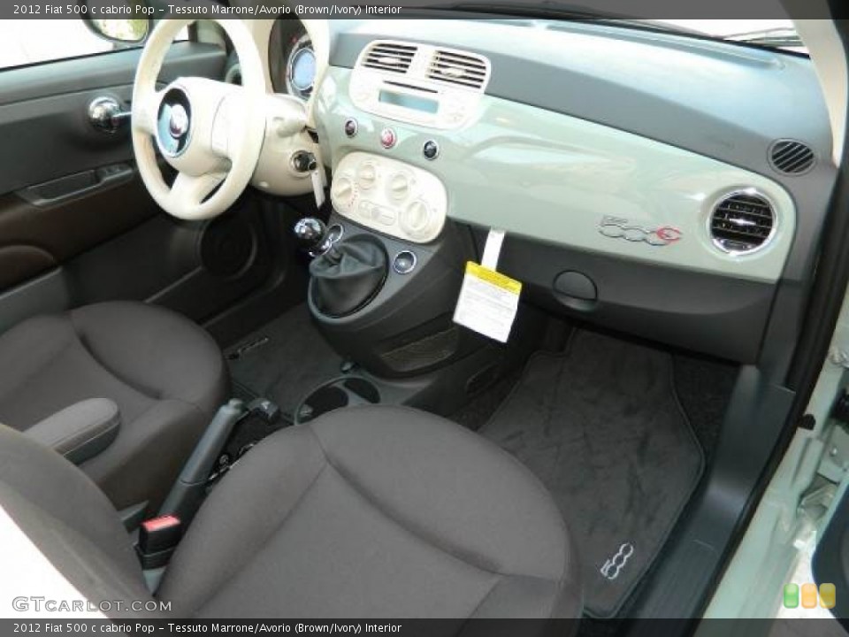 Tessuto Marrone/Avorio (Brown/Ivory) Interior Dashboard for the 2012 Fiat 500 c cabrio Pop #58123631