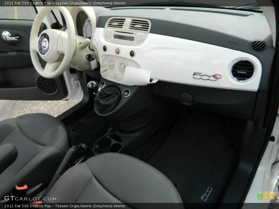Tessuto Grigio/Avorio (Grey/Ivory) Interior Dashboard for the 2012 Fiat 500 c cabrio Pop #58123691