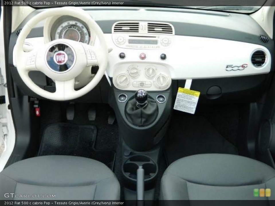 Tessuto Grigio/Avorio (Grey/Ivory) Interior Dashboard for the 2012 Fiat 500 c cabrio Pop #58123700