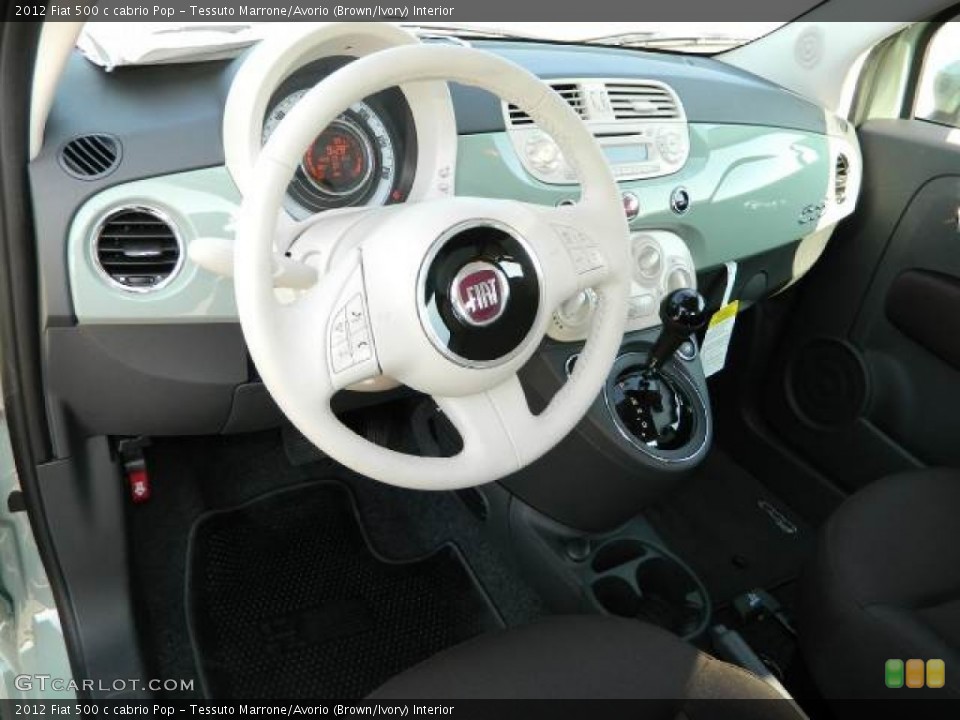 Tessuto Marrone/Avorio (Brown/Ivory) Interior Dashboard for the 2012 Fiat 500 c cabrio Pop #58123796