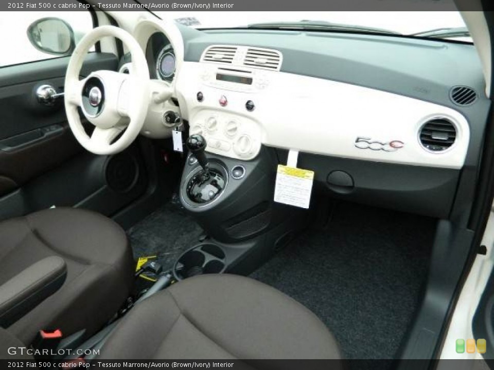 Tessuto Marrone/Avorio (Brown/Ivory) Interior Dashboard for the 2012 Fiat 500 c cabrio Pop #58123862