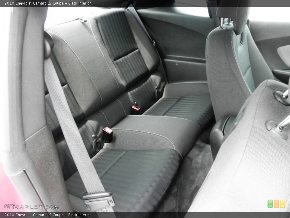 Black Interior Rear Seat for the 2010 Chevrolet Camaro LS Coupe #58124093