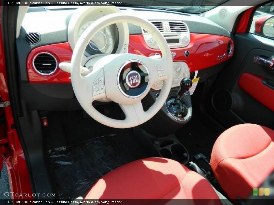 Tessuto Rosso/Avorio (Red/Ivory) Interior Dashboard for the 2012 Fiat 500 c cabrio Pop #58126584