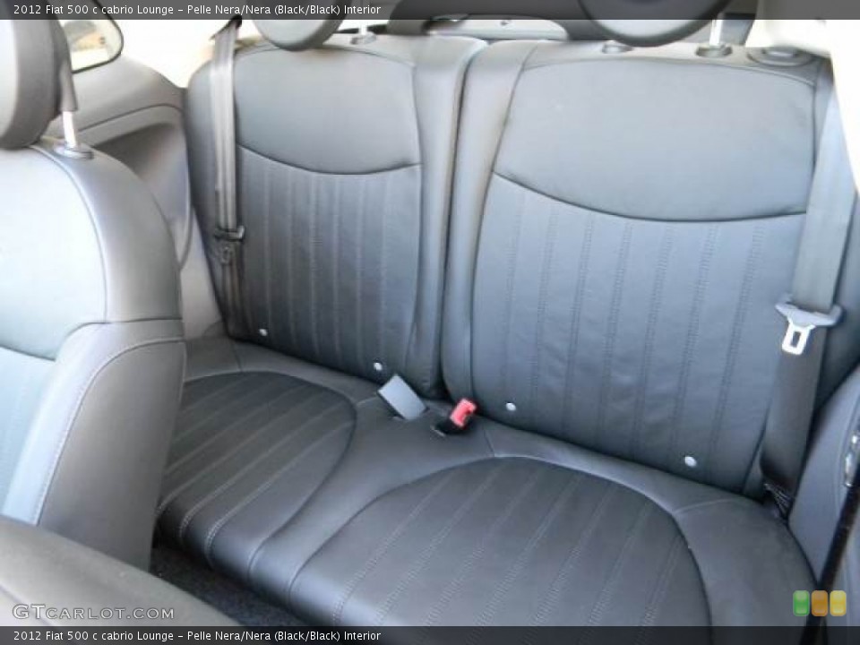 Pelle Nera/Nera (Black/Black) Interior Photo for the 2012 Fiat 500 c cabrio Lounge #58126766
