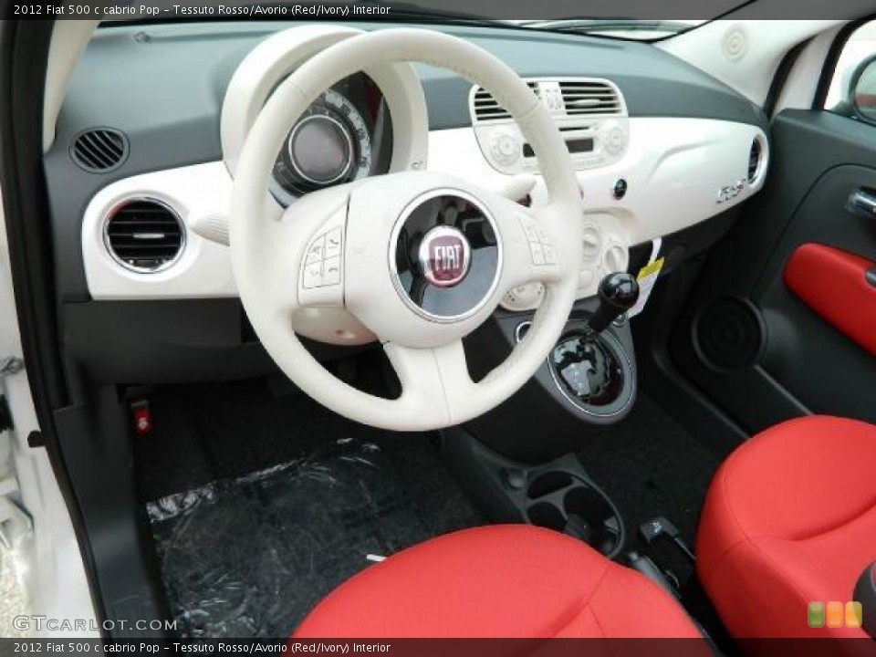 Tessuto Rosso/Avorio (Red/Ivory) Interior Dashboard for the 2012 Fiat 500 c cabrio Pop #58127105