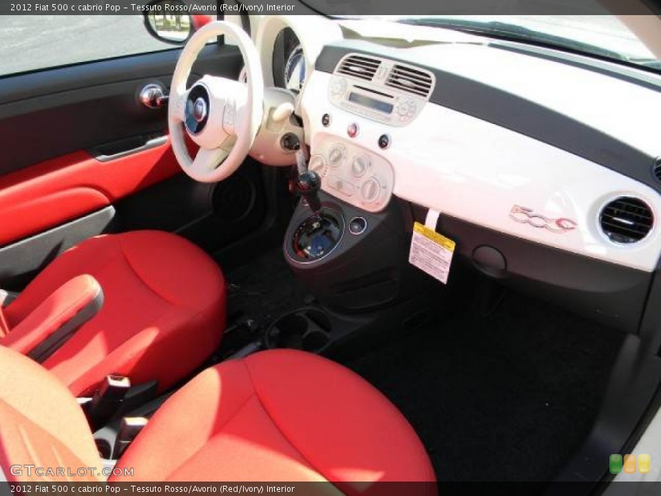 Tessuto Rosso/Avorio (Red/Ivory) Interior Dashboard for the 2012 Fiat 500 c cabrio Pop #58127251