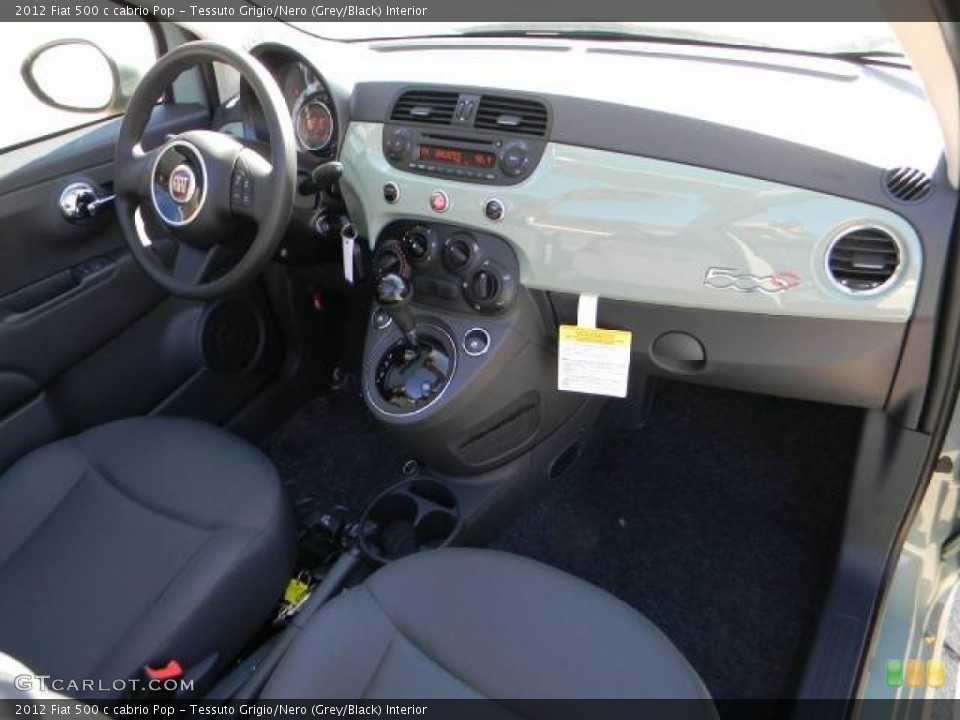 Tessuto Grigio/Nero (Grey/Black) Interior Dashboard for the 2012 Fiat 500 c cabrio Pop #58127405