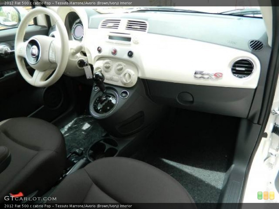 Tessuto Marrone/Avorio (Brown/Ivory) Interior Dashboard for the 2012 Fiat 500 c cabrio Pop #58127579