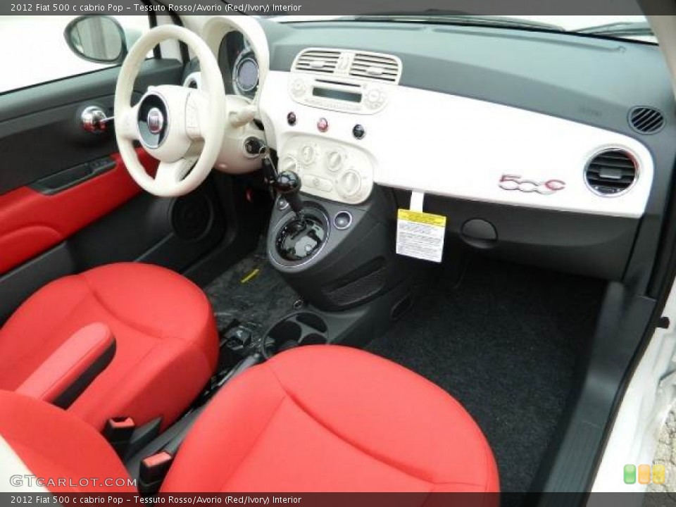 Tessuto Rosso/Avorio (Red/Ivory) Interior Dashboard for the 2012 Fiat 500 c cabrio Pop #58127648