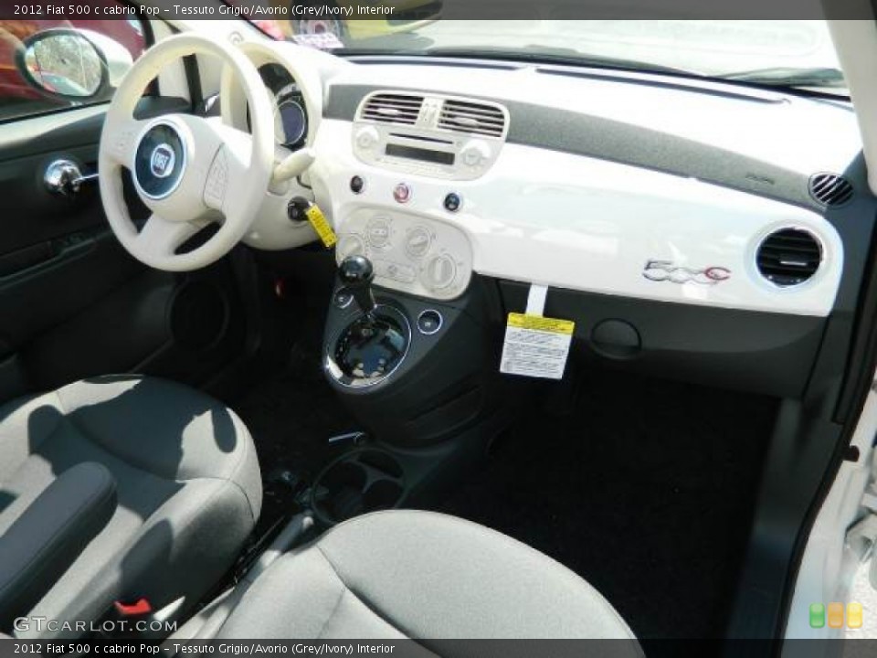 Tessuto Grigio/Avorio (Grey/Ivory) Interior Dashboard for the 2012 Fiat 500 c cabrio Pop #58127720