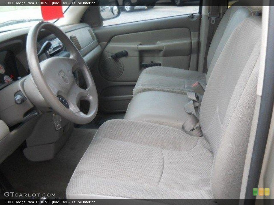 Taupe Interior Photo for the 2003 Dodge Ram 1500 ST Quad Cab #58130546