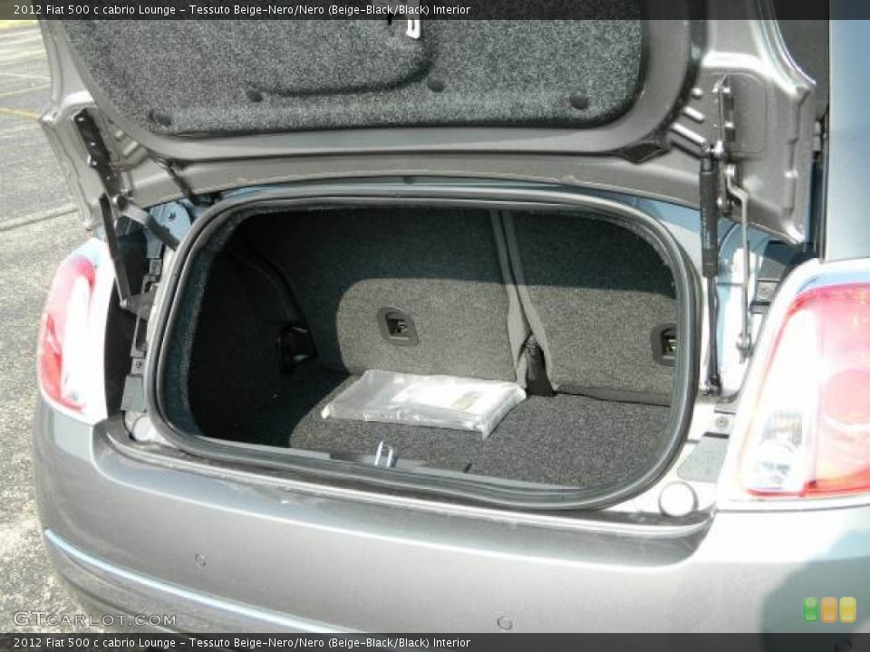 Tessuto Beige-Nero/Nero (Beige-Black/Black) Interior Trunk for the 2012 Fiat 500 c cabrio Lounge #58132409