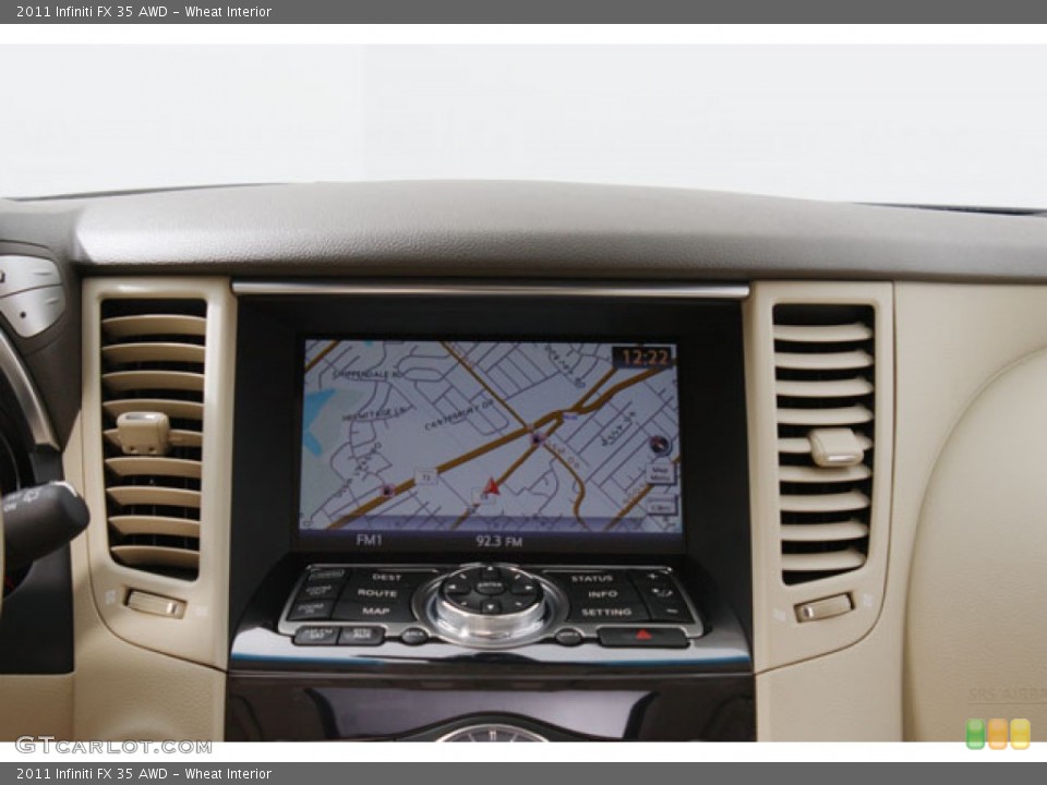 Wheat Interior Navigation for the 2011 Infiniti FX 35 AWD #58134137