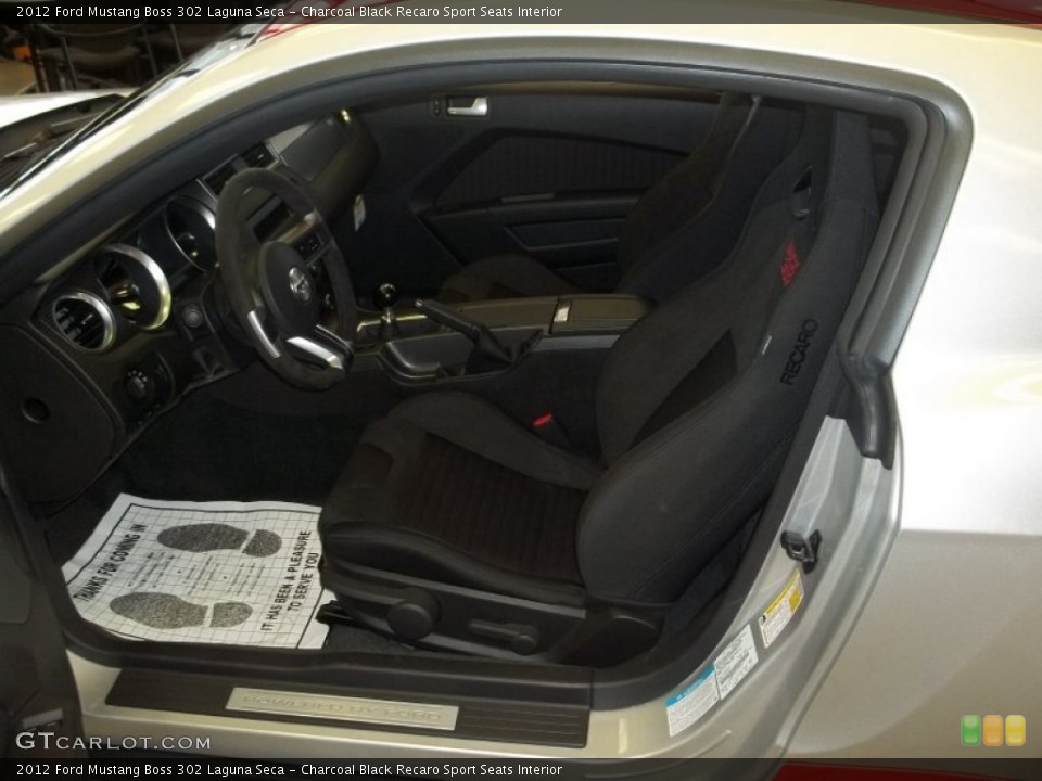 Charcoal Black Recaro Sport Seats Interior Photo for the 2012 Ford Mustang Boss 302 Laguna Seca #58135436