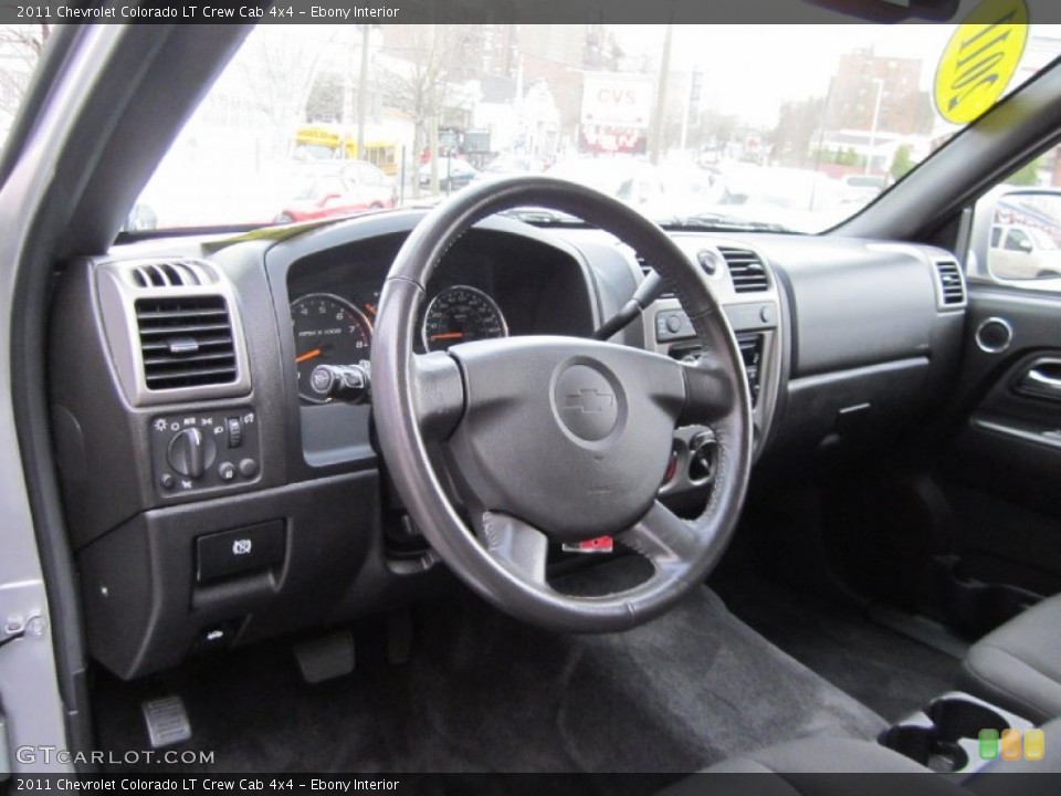 Ebony Interior Dashboard for the 2011 Chevrolet Colorado LT Crew Cab 4x4 #58139810