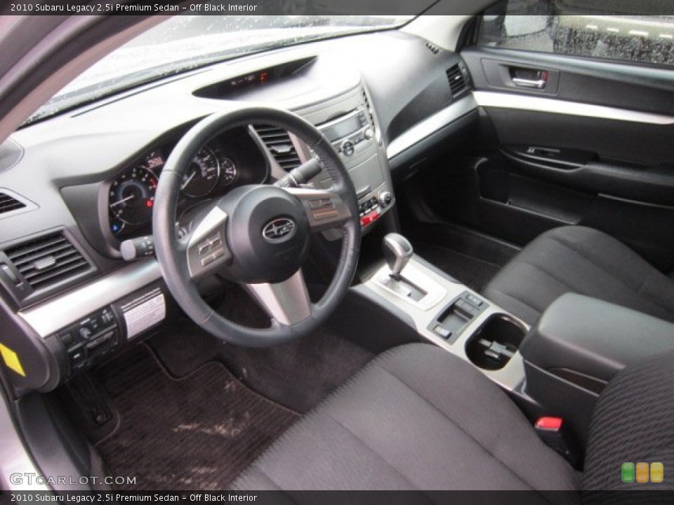 Off Black Interior Photo for the 2010 Subaru Legacy 2.5i Premium Sedan #58148325