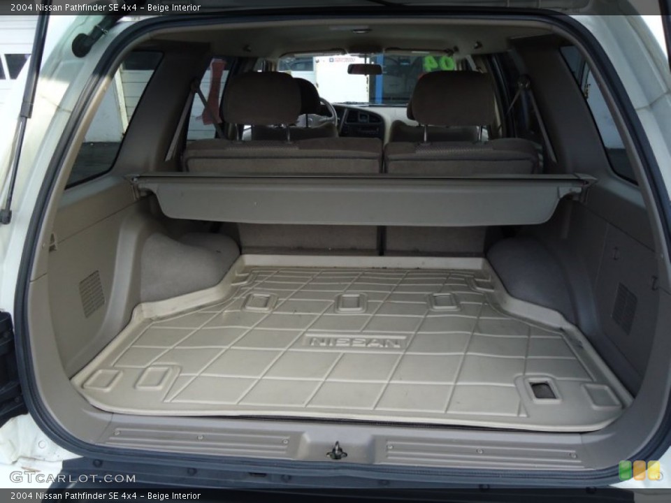 Beige Interior Trunk for the 2004 Nissan Pathfinder SE 4x4 #58153397