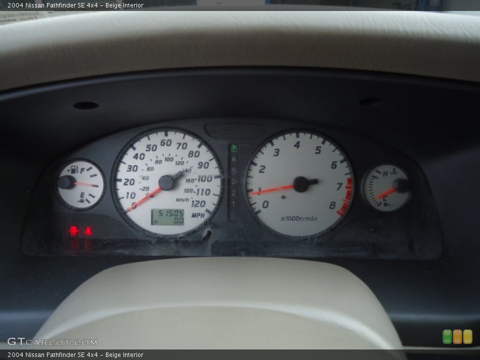 Beige Interior Gauges for the 2004 Nissan Pathfinder SE 4x4 #58153487