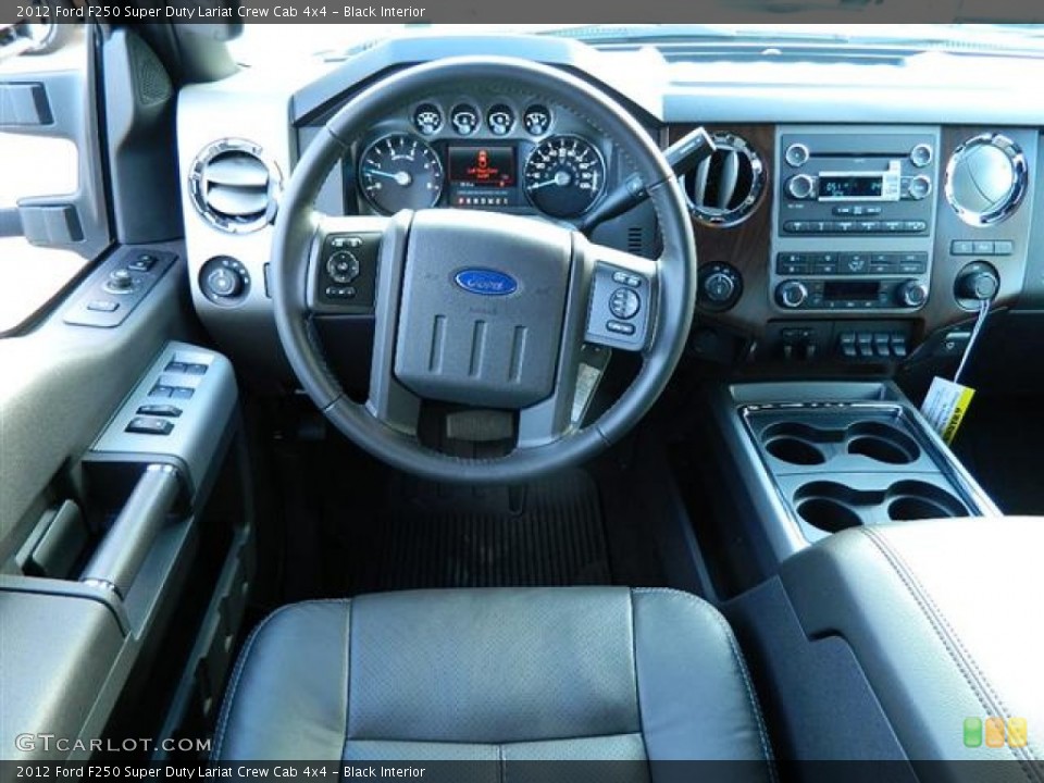 Black Interior Dashboard for the 2012 Ford F250 Super Duty Lariat Crew Cab 4x4 #58154024