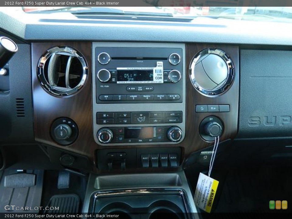 Black Interior Controls for the 2012 Ford F250 Super Duty Lariat Crew Cab 4x4 #58154033