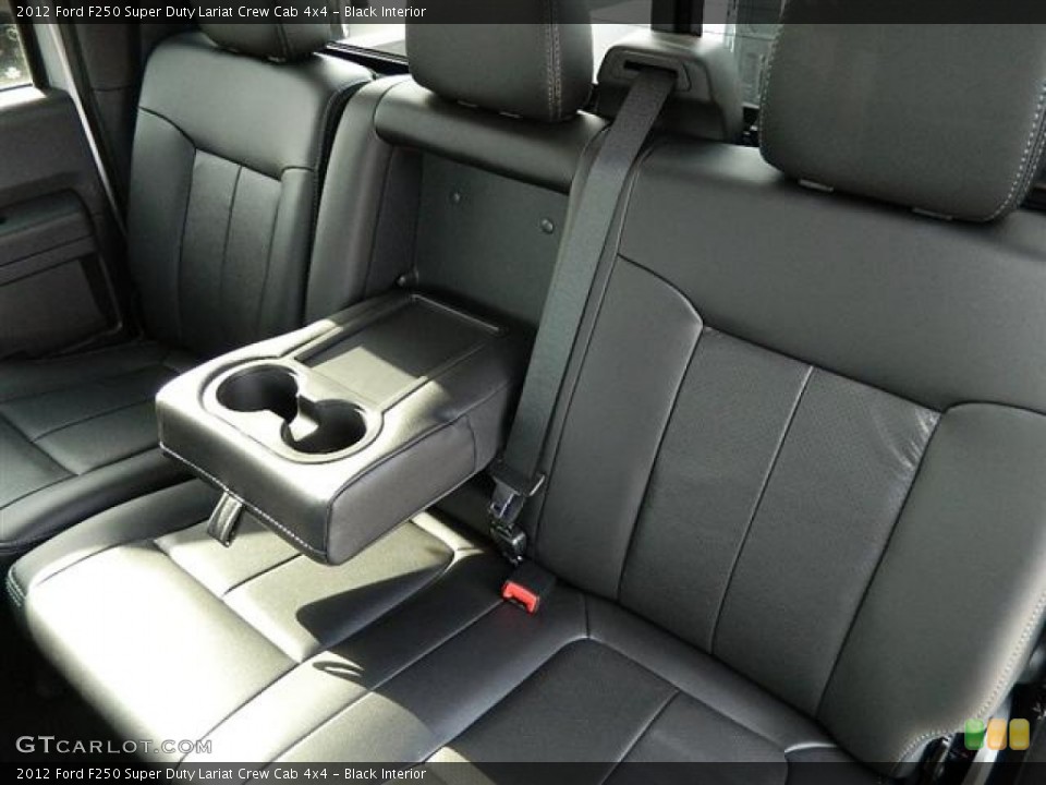 Black Interior Photo for the 2012 Ford F250 Super Duty Lariat Crew Cab 4x4 #58154150