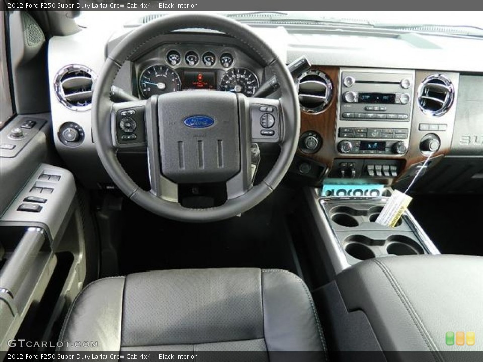 Black Interior Dashboard for the 2012 Ford F250 Super Duty Lariat Crew Cab 4x4 #58154177