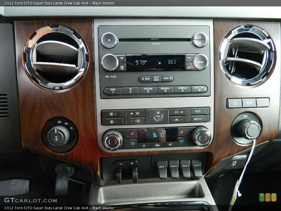 Black Interior Controls for the 2012 Ford F250 Super Duty Lariat Crew Cab 4x4 #58154189