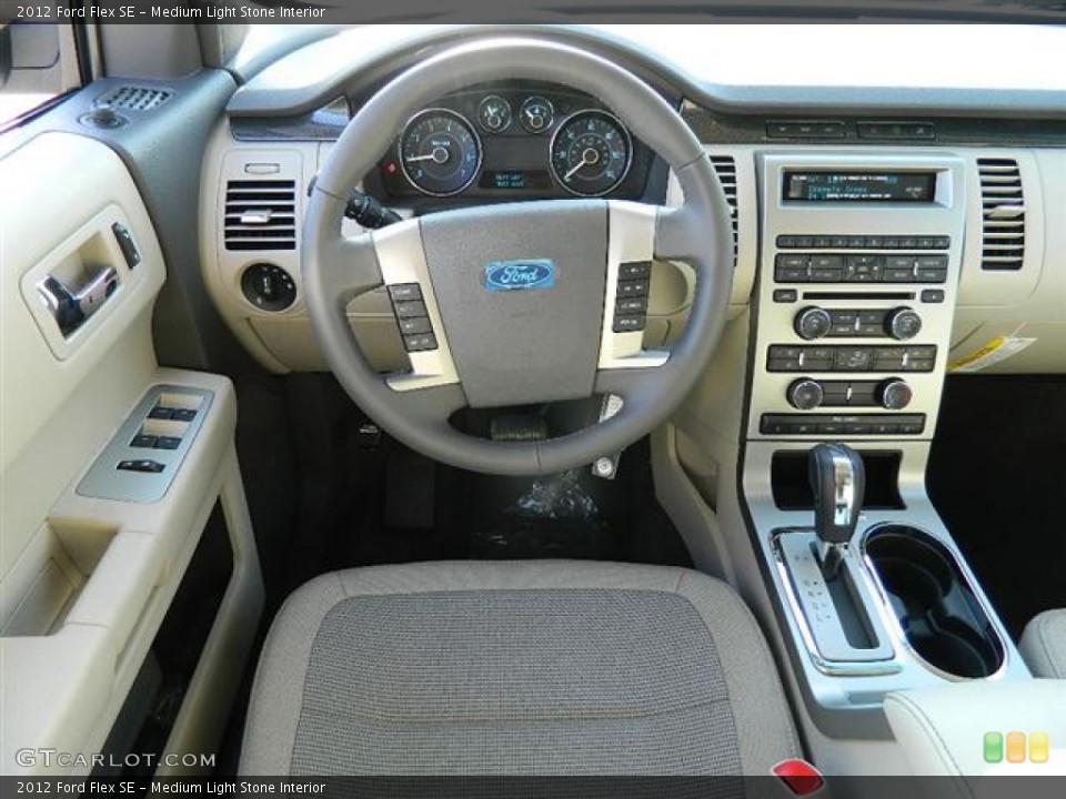 Medium Light Stone Interior Dashboard for the 2012 Ford Flex SE #58154801