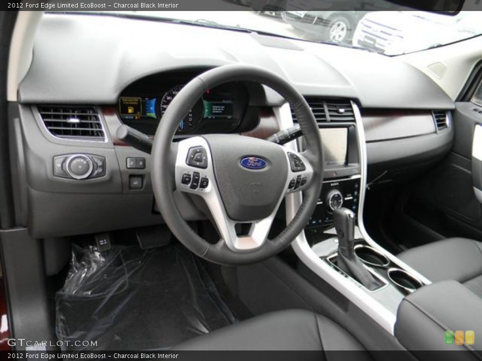 Charcoal Black Interior Dashboard for the 2012 Ford Edge Limited EcoBoost #58155377