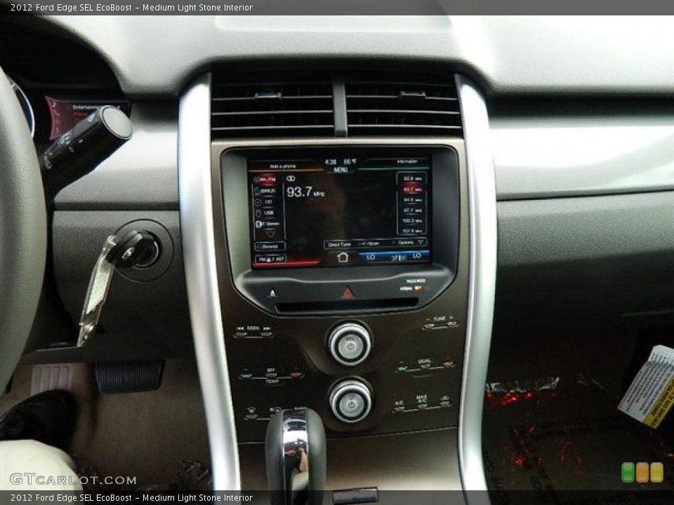 Medium Light Stone Interior Controls for the 2012 Ford Edge SEL EcoBoost #58156742