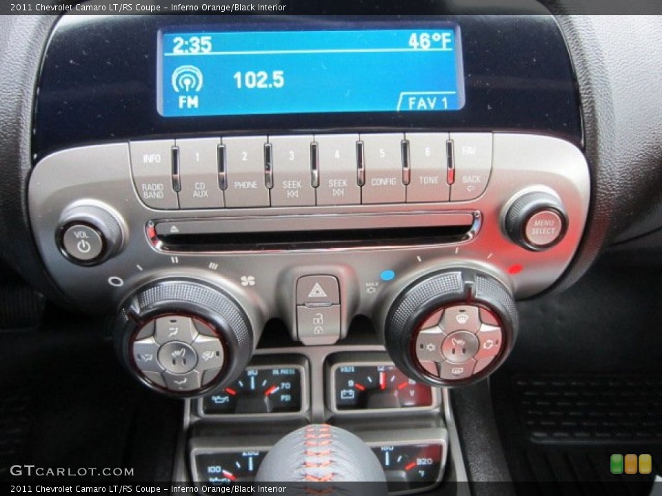 Inferno Orange/Black Interior Audio System for the 2011 Chevrolet Camaro LT/RS Coupe #58158410