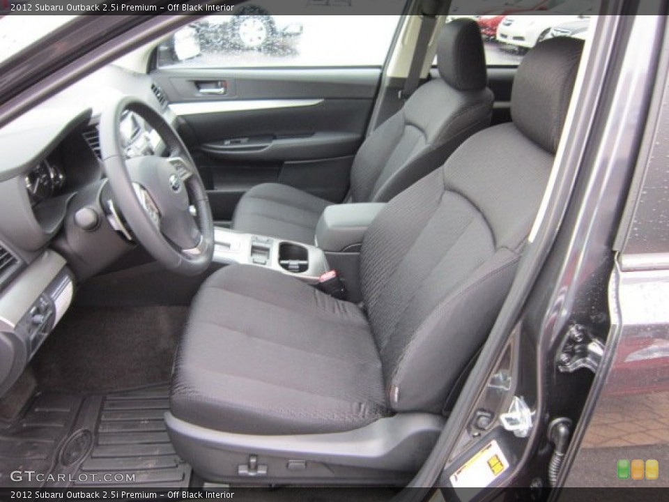 Off Black Interior Photo for the 2012 Subaru Outback 2.5i Premium #58159410