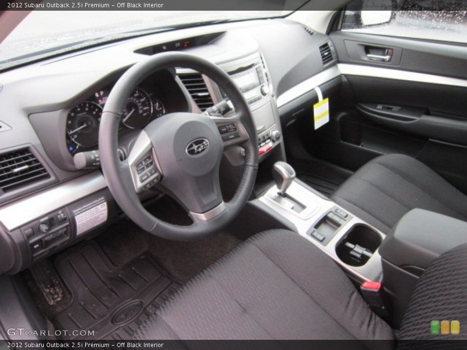 Off Black Interior Prime Interior for the 2012 Subaru Outback 2.5i Premium #58159418