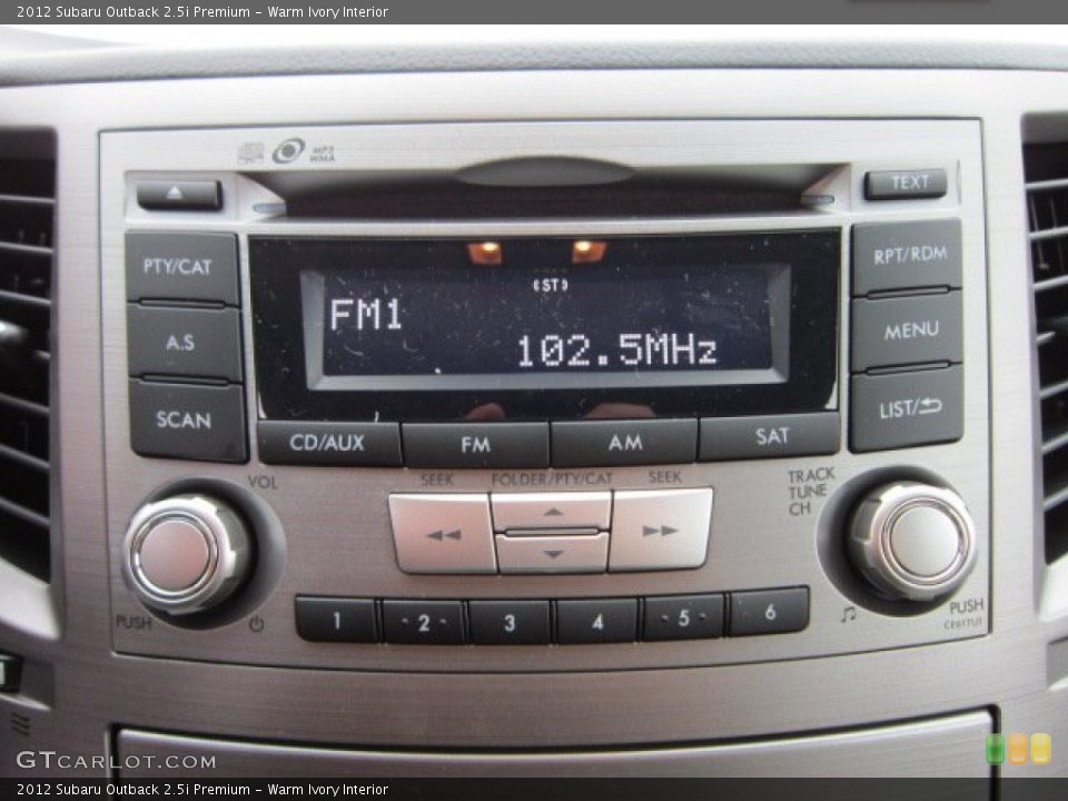 Warm Ivory Interior Audio System for the 2012 Subaru Outback 2.5i Premium #58159772
