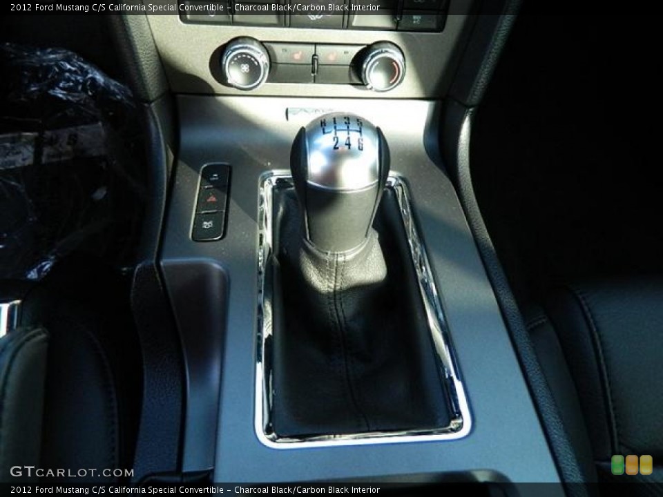 Charcoal Black/Carbon Black Interior Transmission for the 2012 Ford Mustang C/S California Special Convertible #58159838