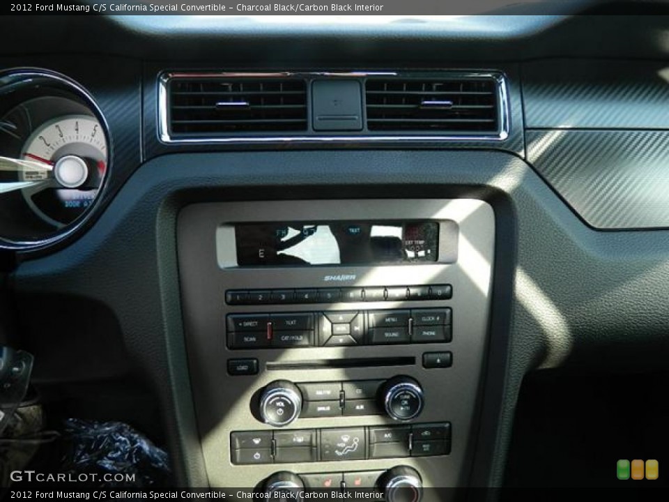 Charcoal Black/Carbon Black Interior Controls for the 2012 Ford Mustang C/S California Special Convertible #58159847