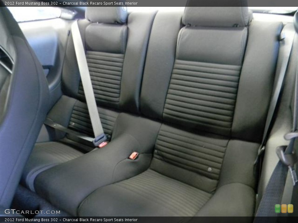 Charcoal Black Recaro Sport Seats Interior Photo for the 2012 Ford Mustang Boss 302 #58160285