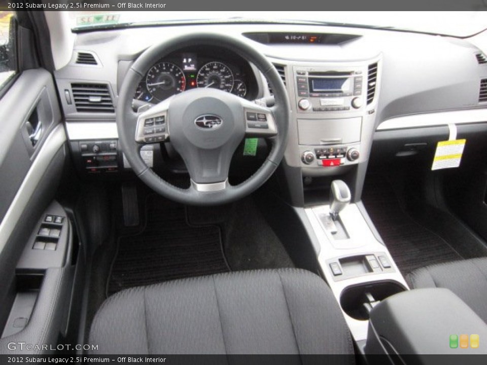 Off Black Interior Prime Interior for the 2012 Subaru Legacy 2.5i Premium #58160426